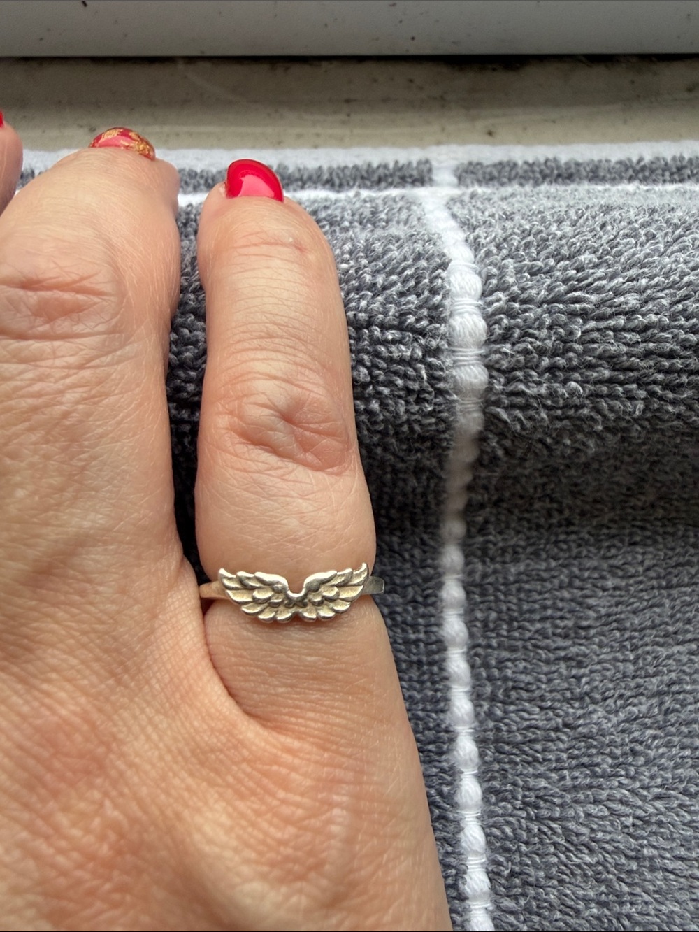 James Avery Sterling Silver Wing Ring - Silver Size 5